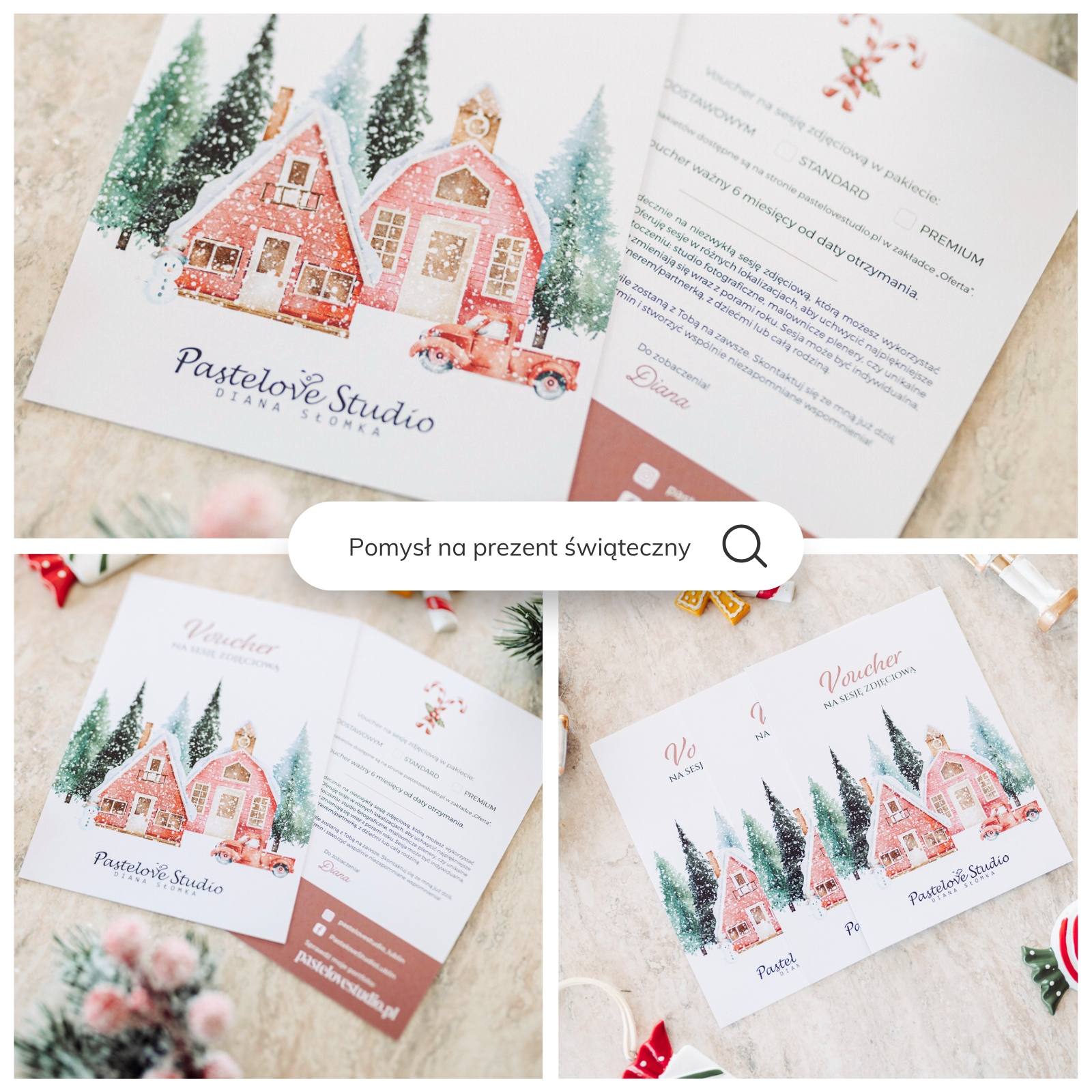 voucher na sesję świąteczną